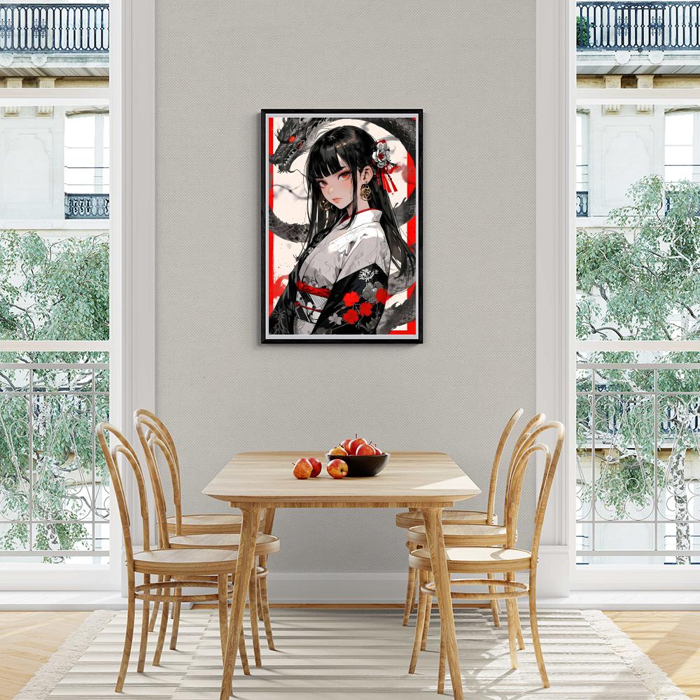 Geisha Draak dans un intérieur