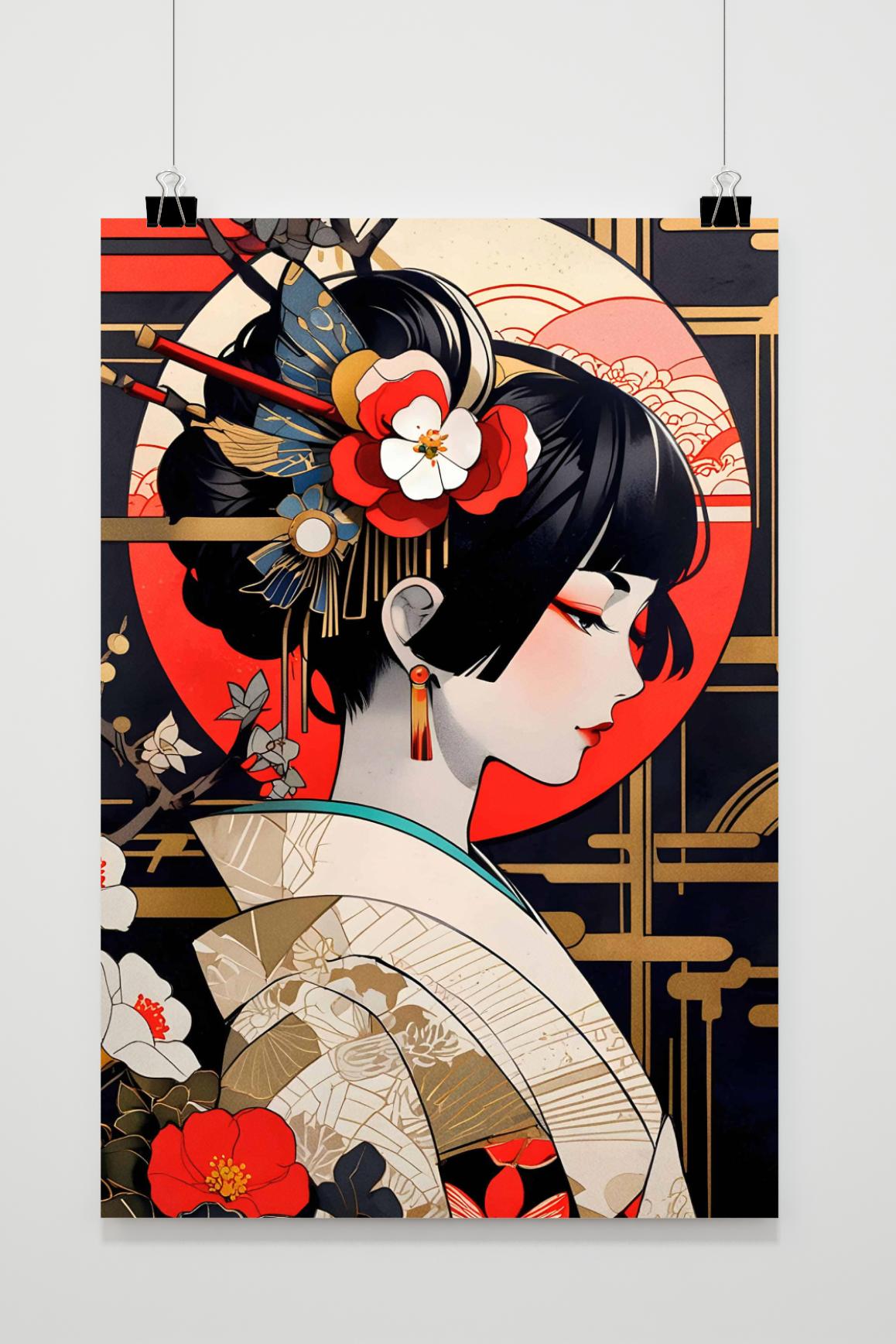 Affiche Geisha de 25 Artstreet