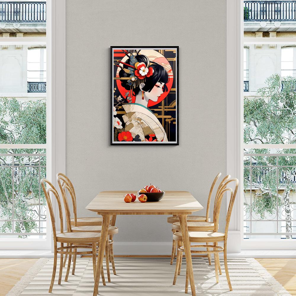 Geisha dans un intérieur