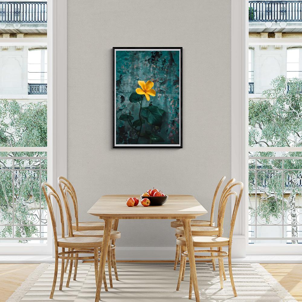 Gele Bloem dans un intérieur
