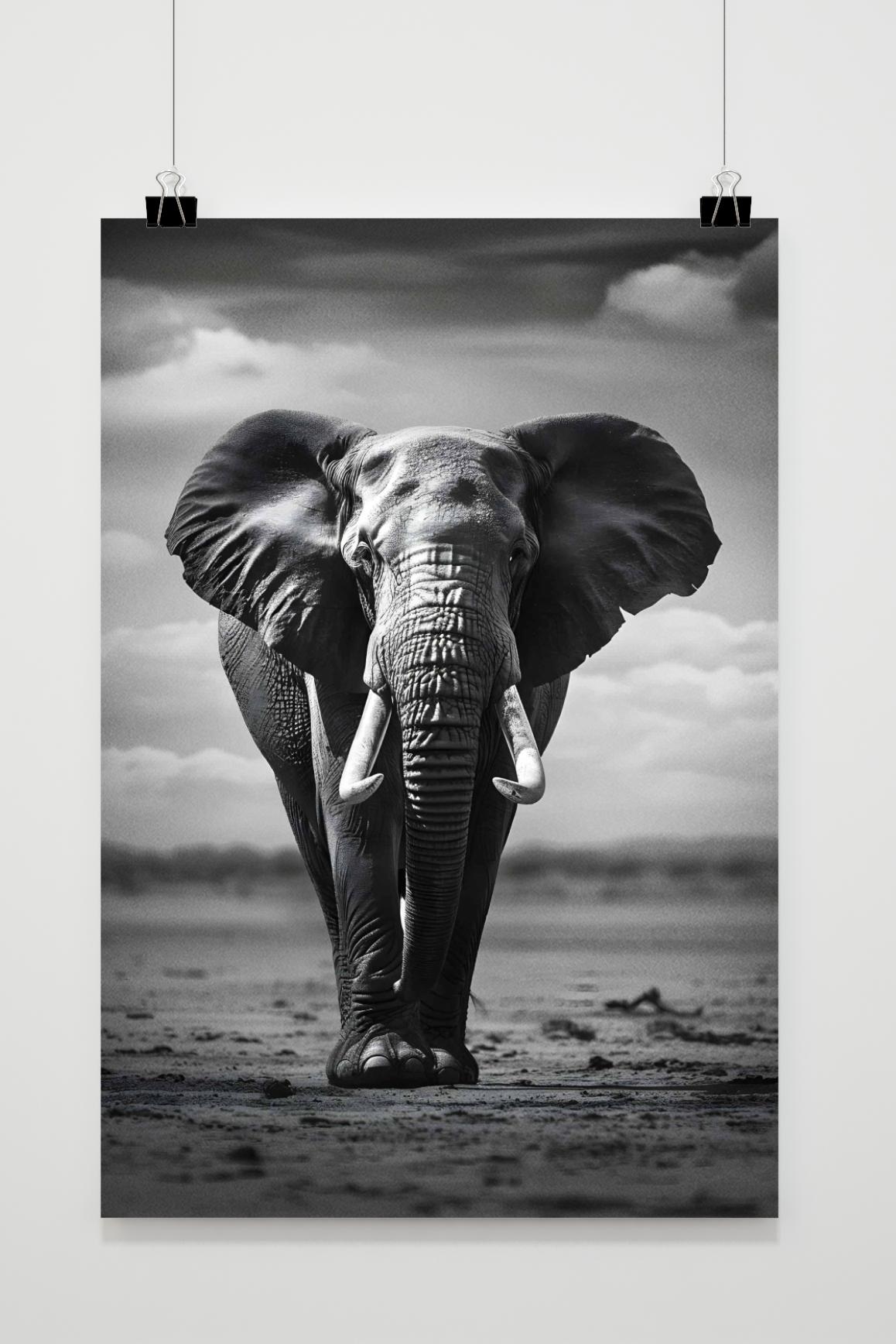 Póster Olifant Wandeling de 25 Artstreet
