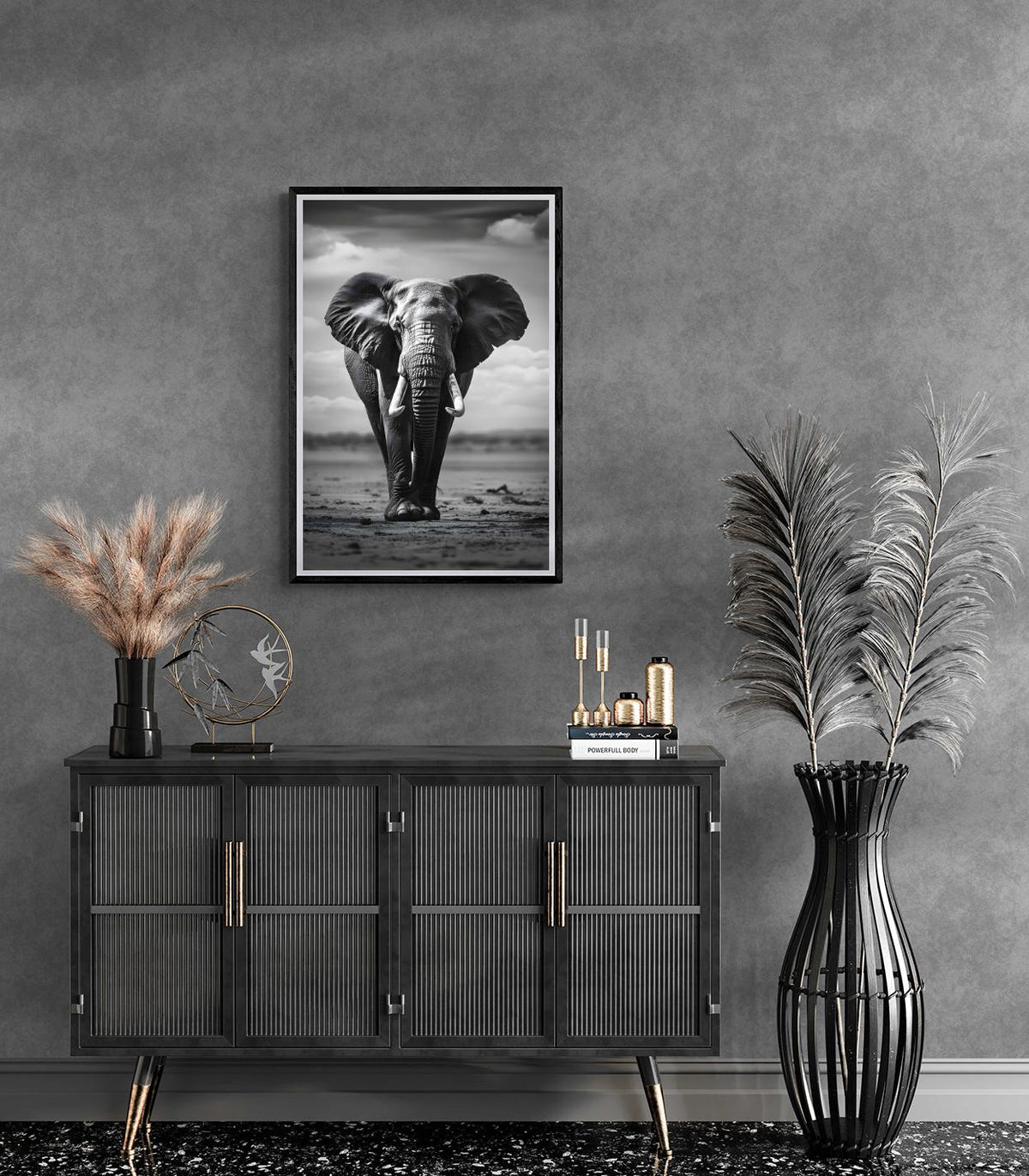 Olifant Wandeling en un interior