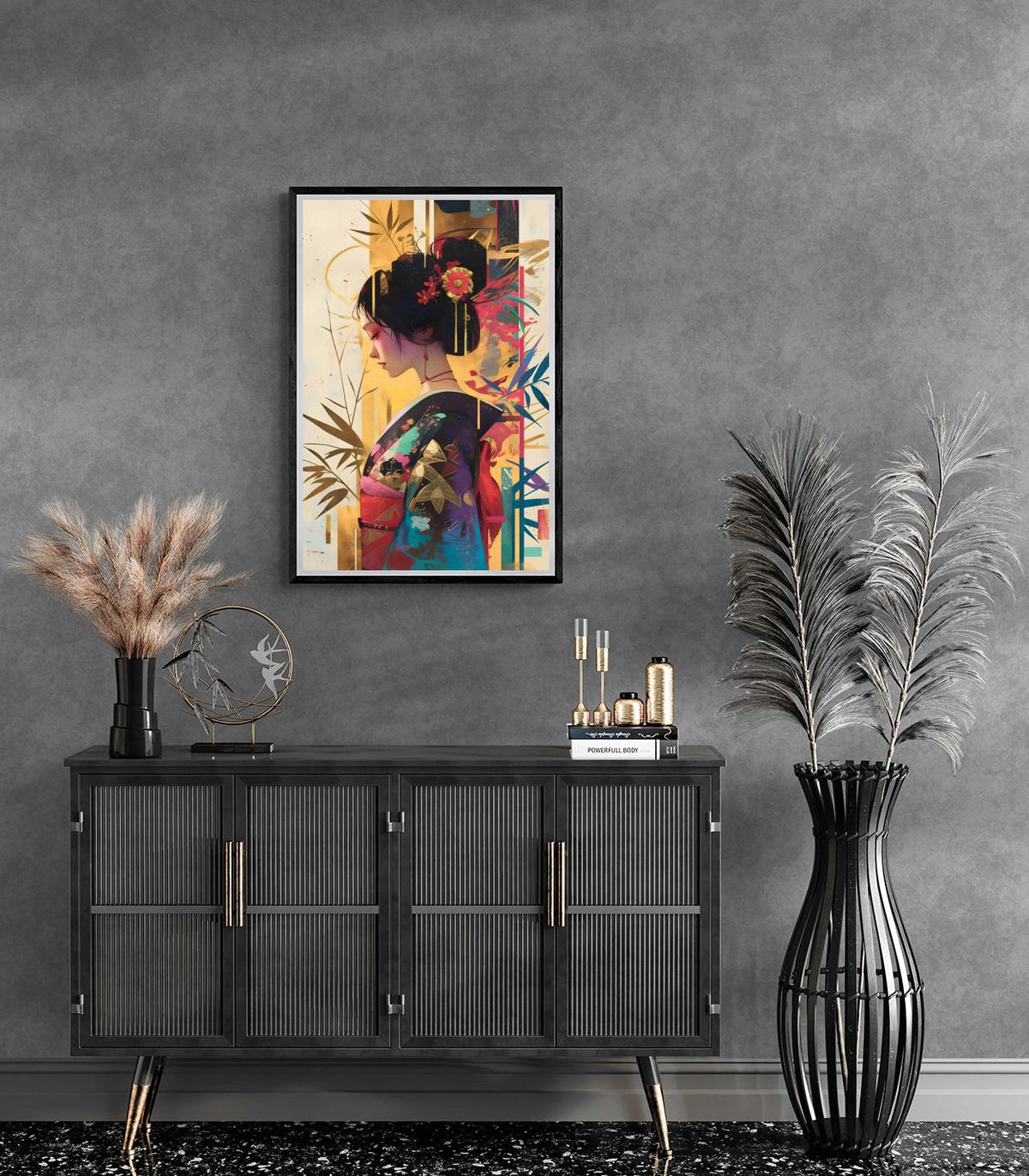 Geisha dans un intérieur