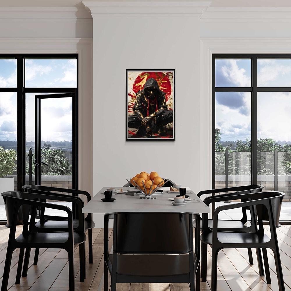 Ninja Cool dans un intérieur