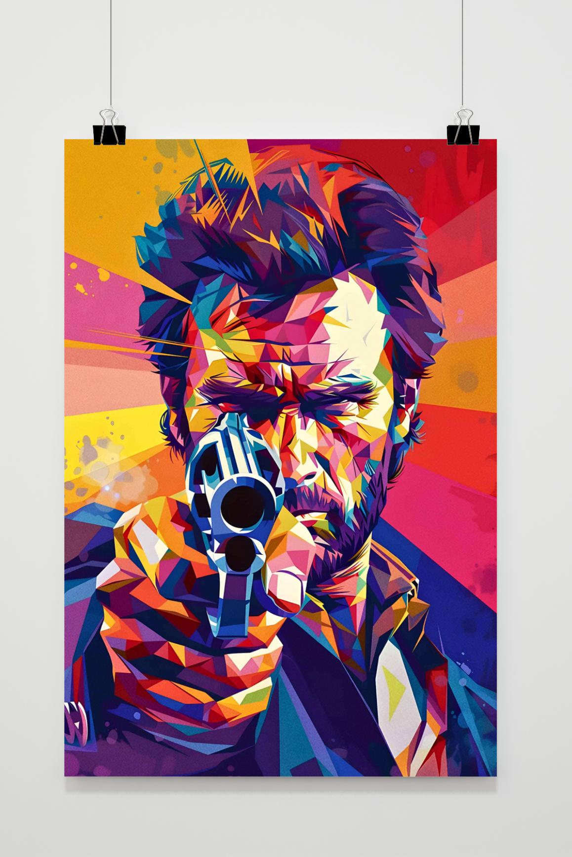 Affiche Clint Eastwood de 25 Artstreet