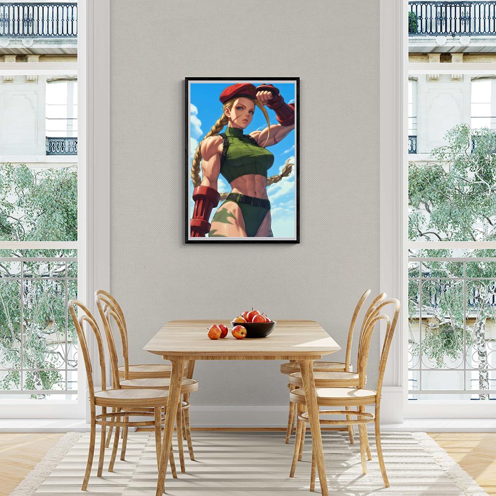Cammy Street Fighter dans un intérieur