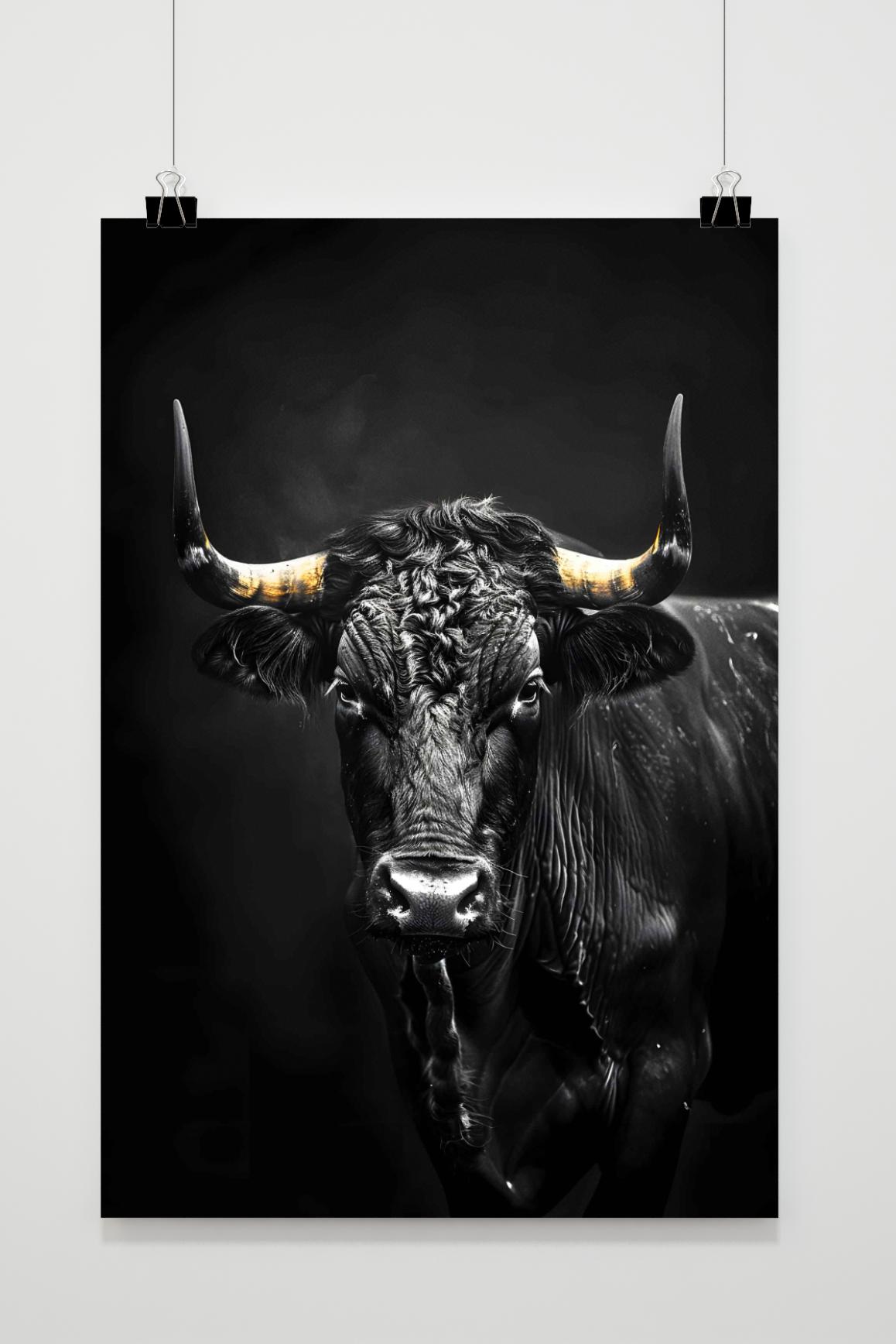 Affiche Taureau de 25 Artstreet