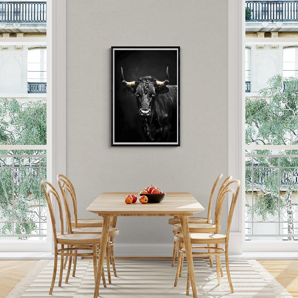 Taureau dans un intérieur