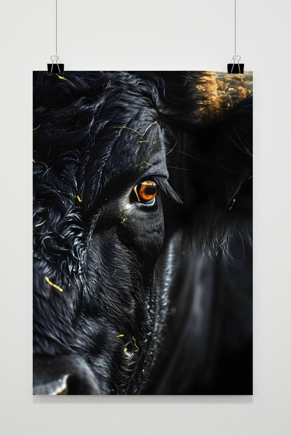 Stier Nahaufnahme Poster