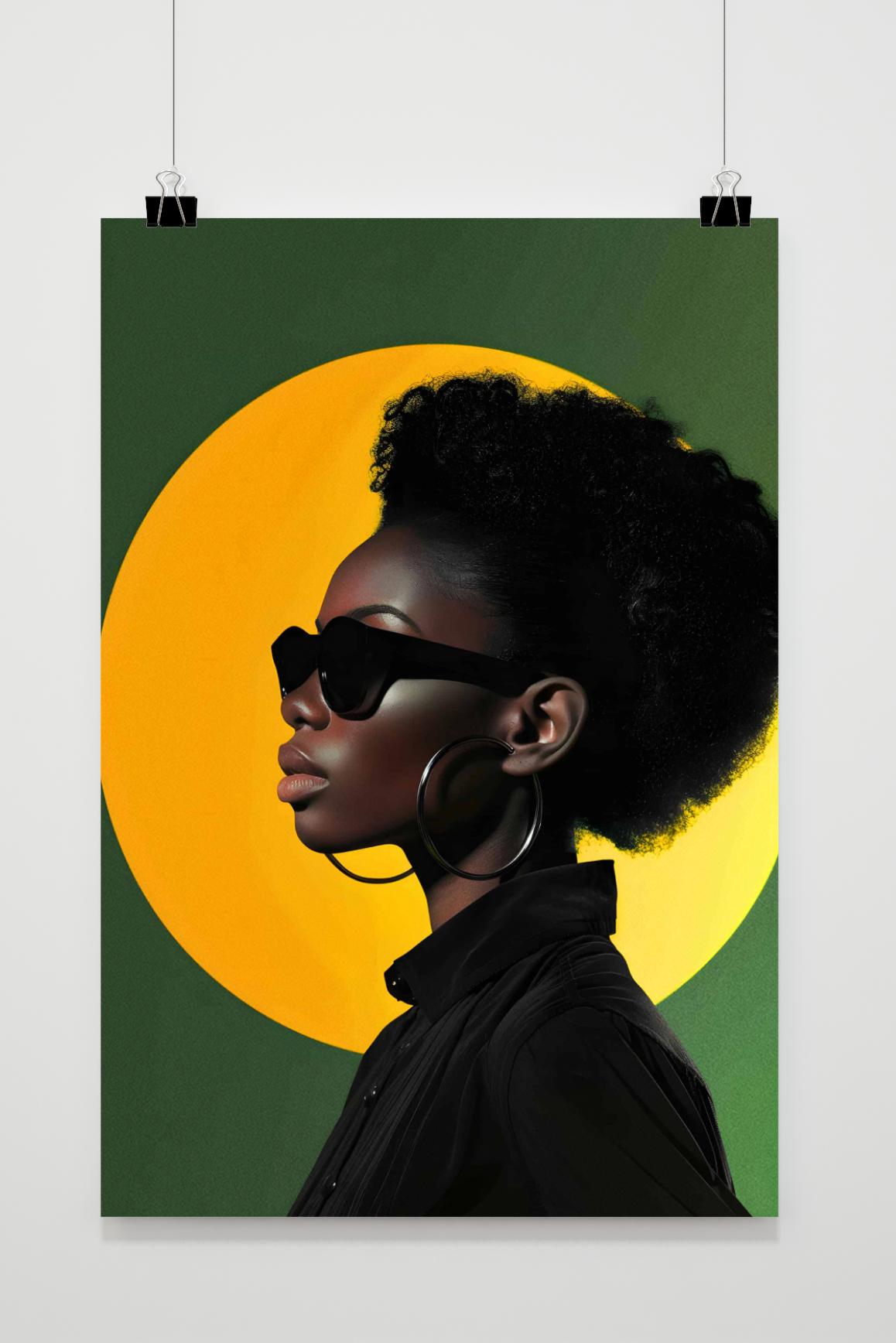 Affiche Femme Africaine de 25 Artstreet