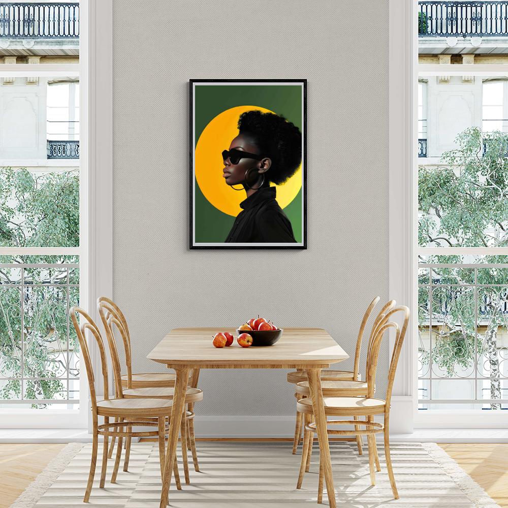 Femme Africaine dans un intérieur