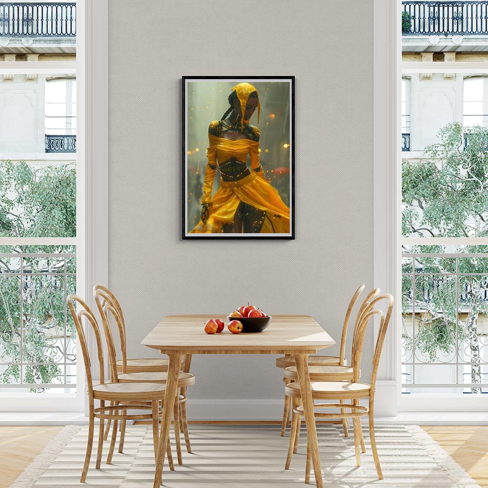 Danseuse Biomech dans un intérieur