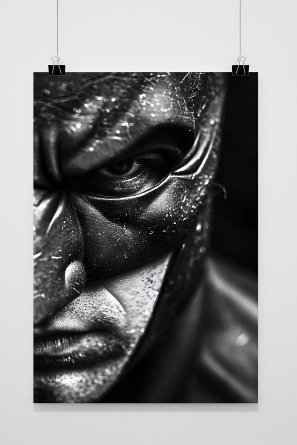 Póster Batman en Blanco y Negro