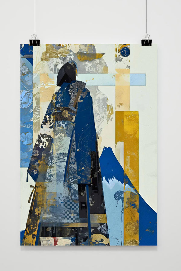 Abstrakter Kimono Poster