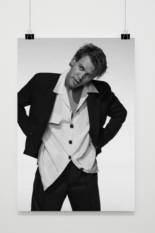 Austin Butler Zwart Wit poster