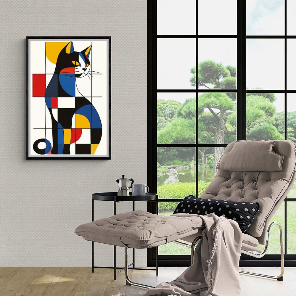 Colorful Shapes Cat