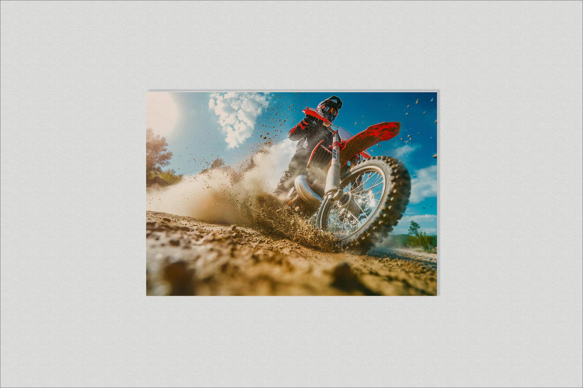 Motocross en un interior