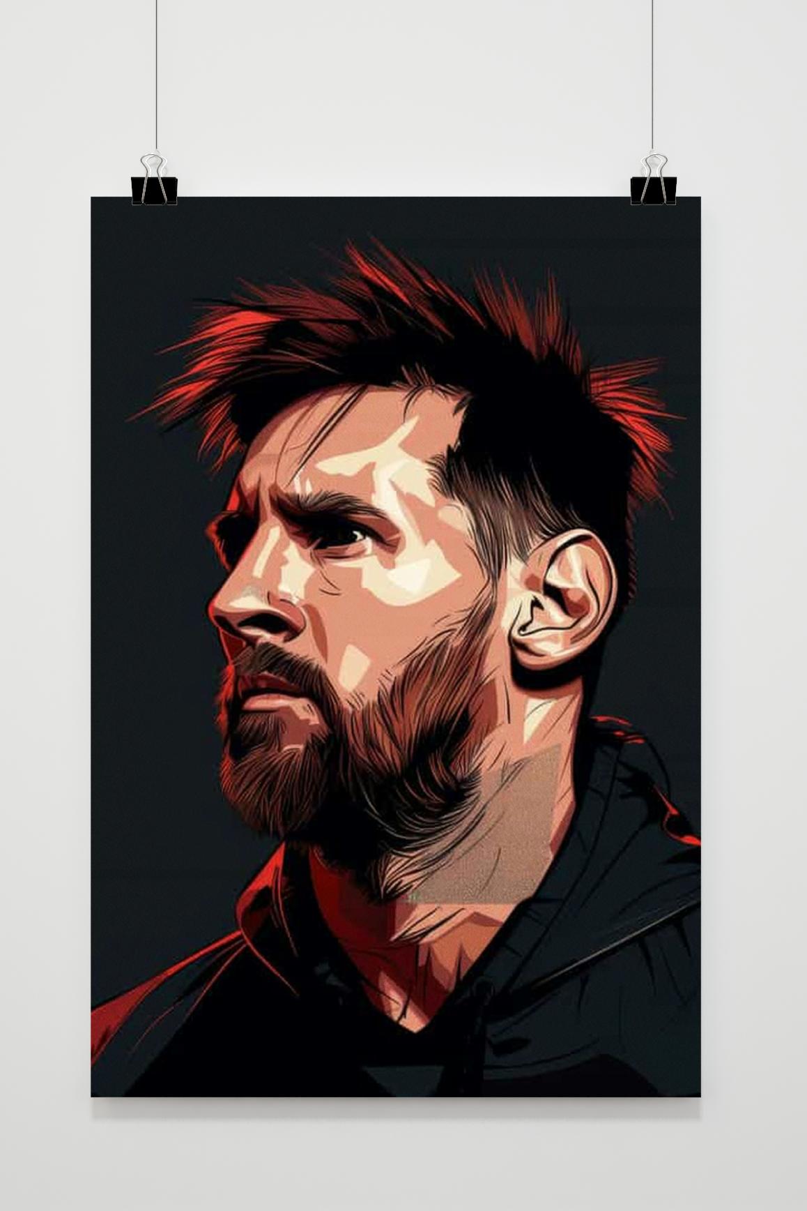 Affiche Lionel Messi Pop Art de 25 Artstreet