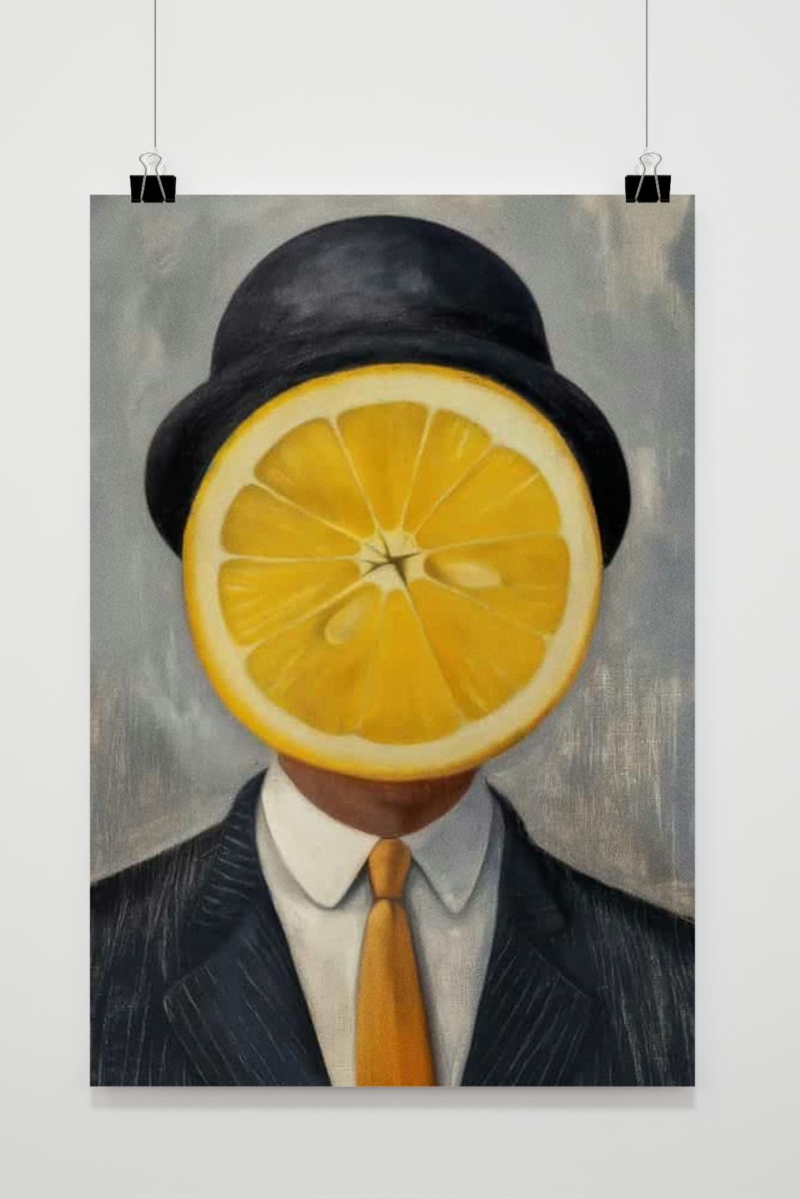 Affiche Portrait Citron de 25 Artstreet