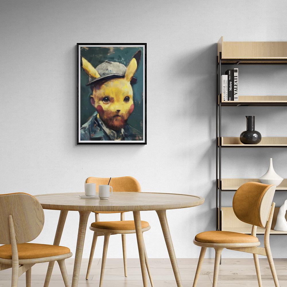 Pikachu van Gogh dans un intérieur