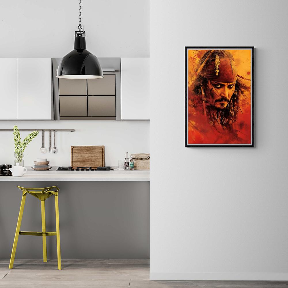 Captain Jack Sparrow dans un intérieur