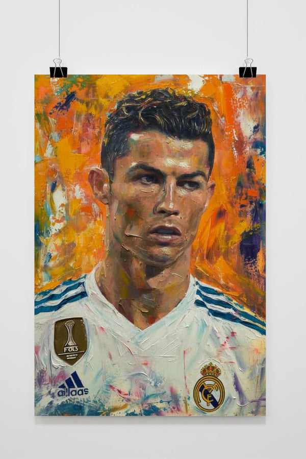 Cristiano Ronaldo Aquarel poster