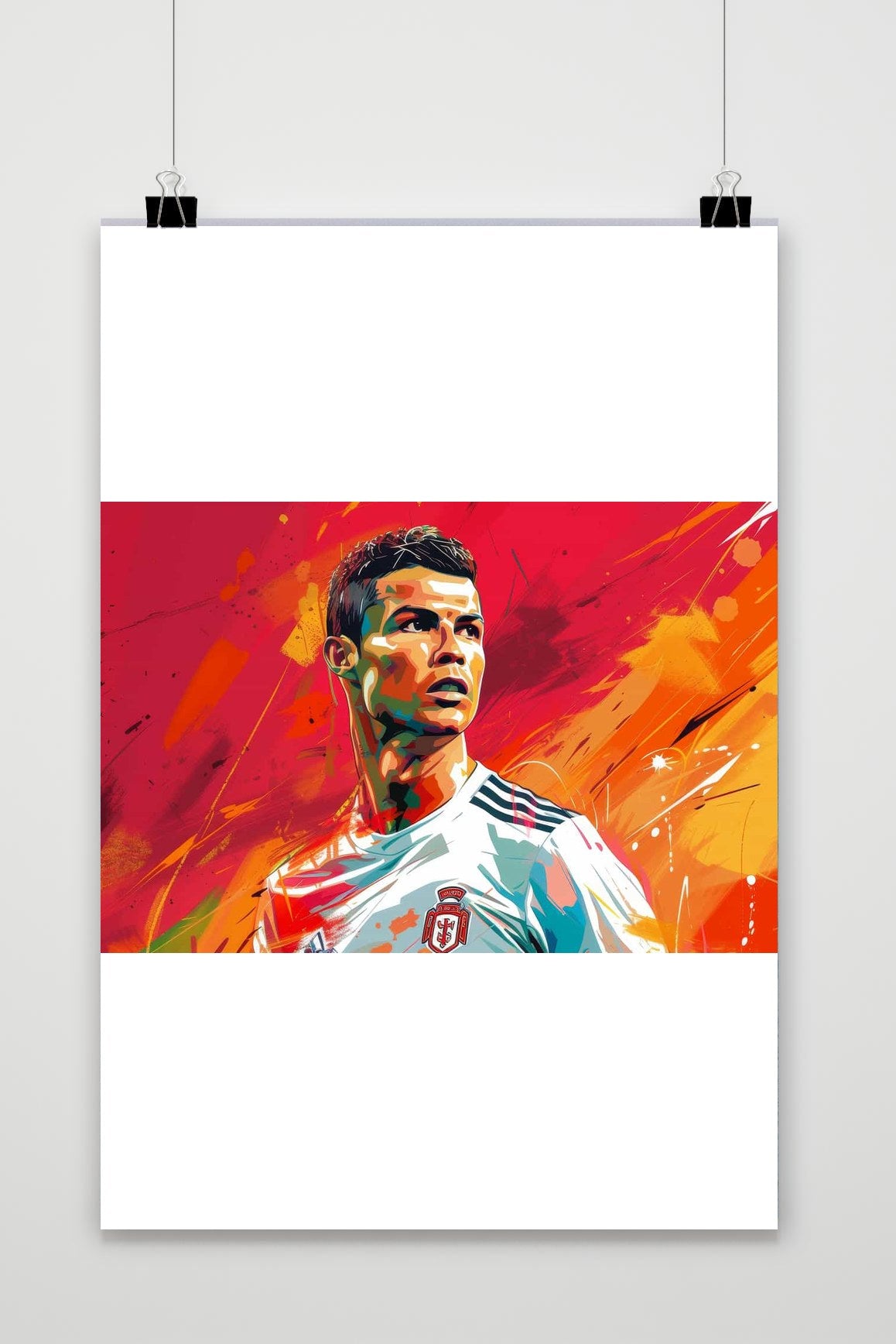 Affiche Cristiano Ronaldo Pop Art de 25 Artstreet