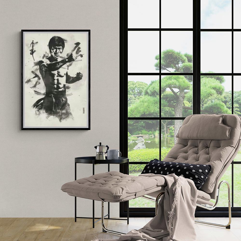 Bruce Lee Black White