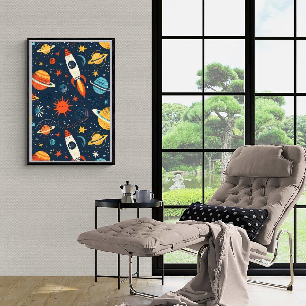 Ruimtekunst dans un intérieur