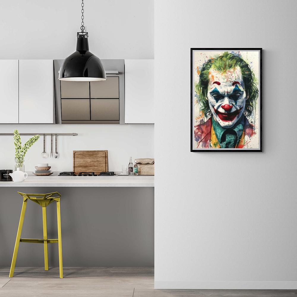 Joker Aquarel dans un intérieur