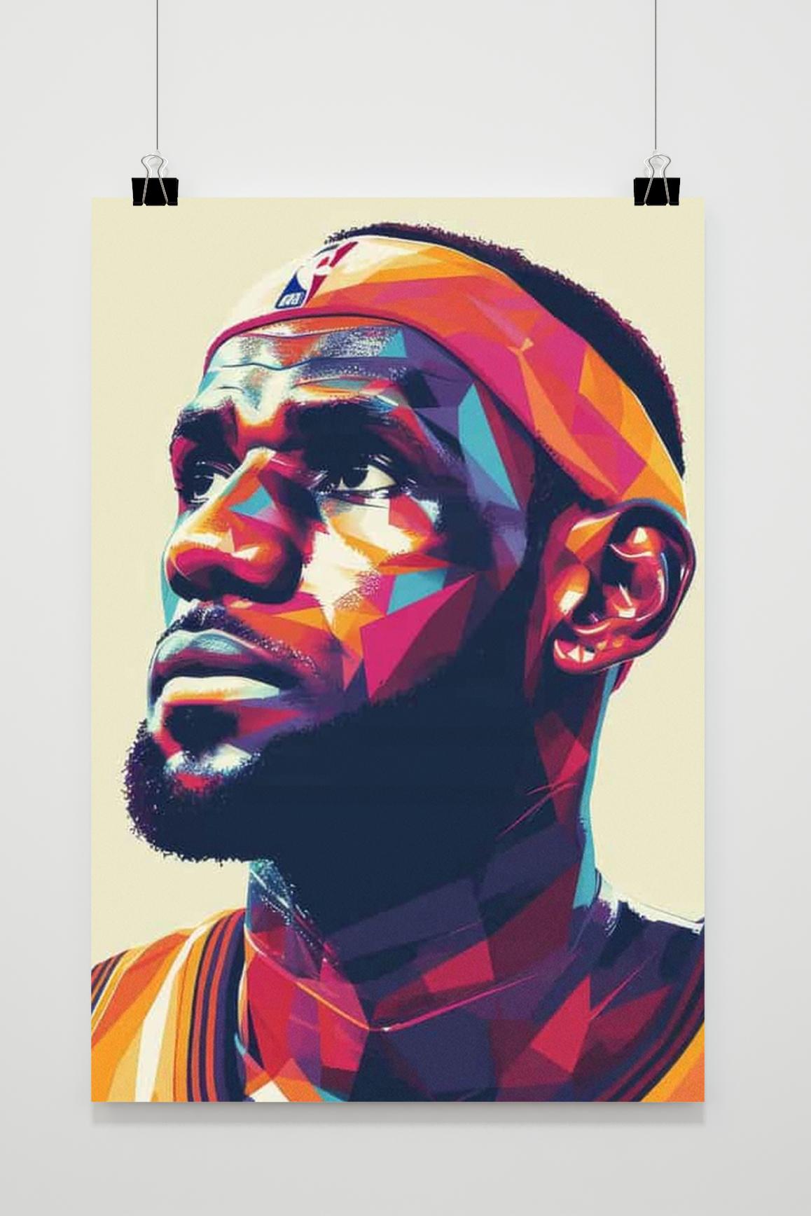 Affiche LeBron James de 25 Artstreet