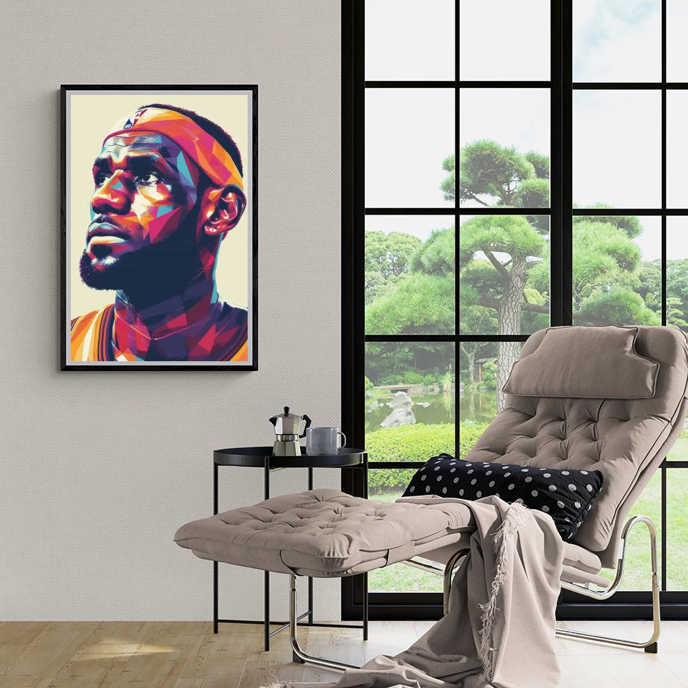 LeBron James dans un intérieur