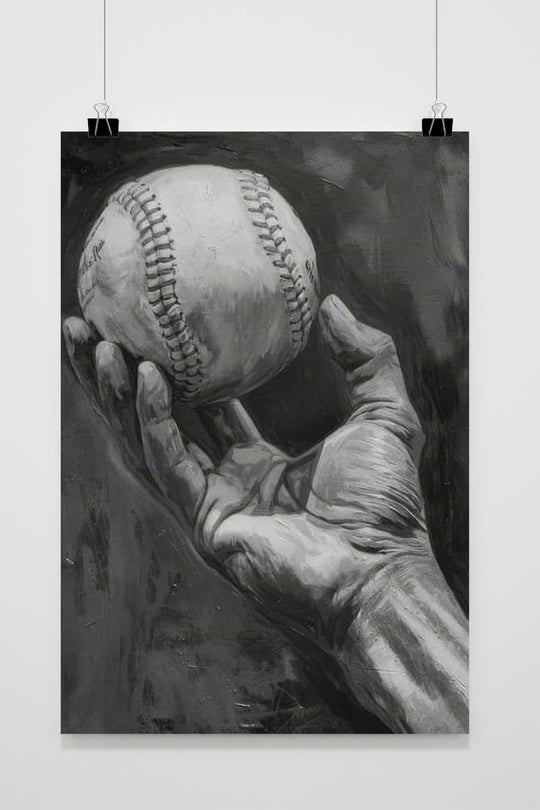 Baseball Black White