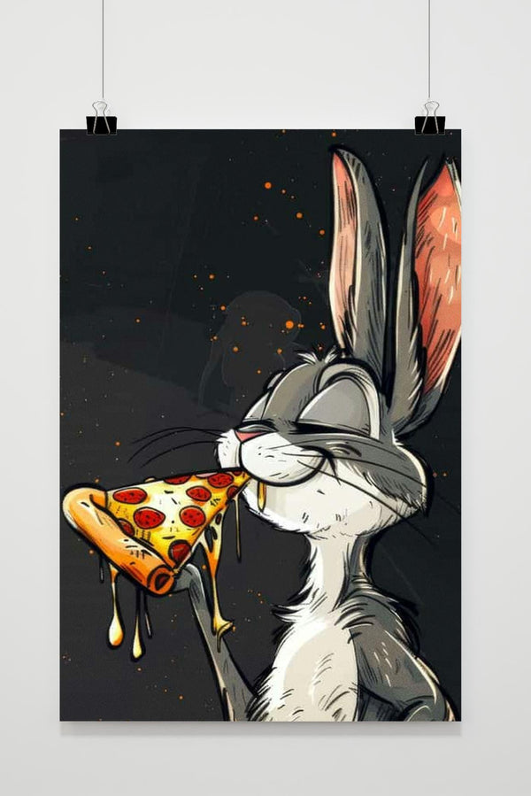Bugs Bunny Pizza poster