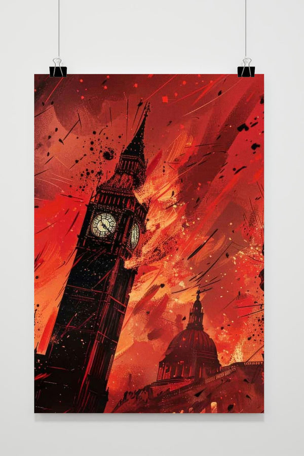 Affiche Big Ben Vuur