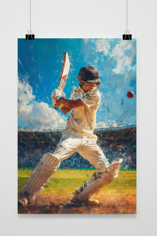 Cricket Aquarel poster