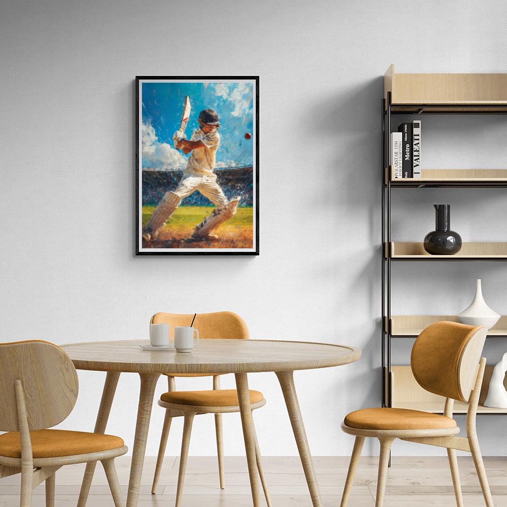 Cricket Aquarelle dans un intérieur