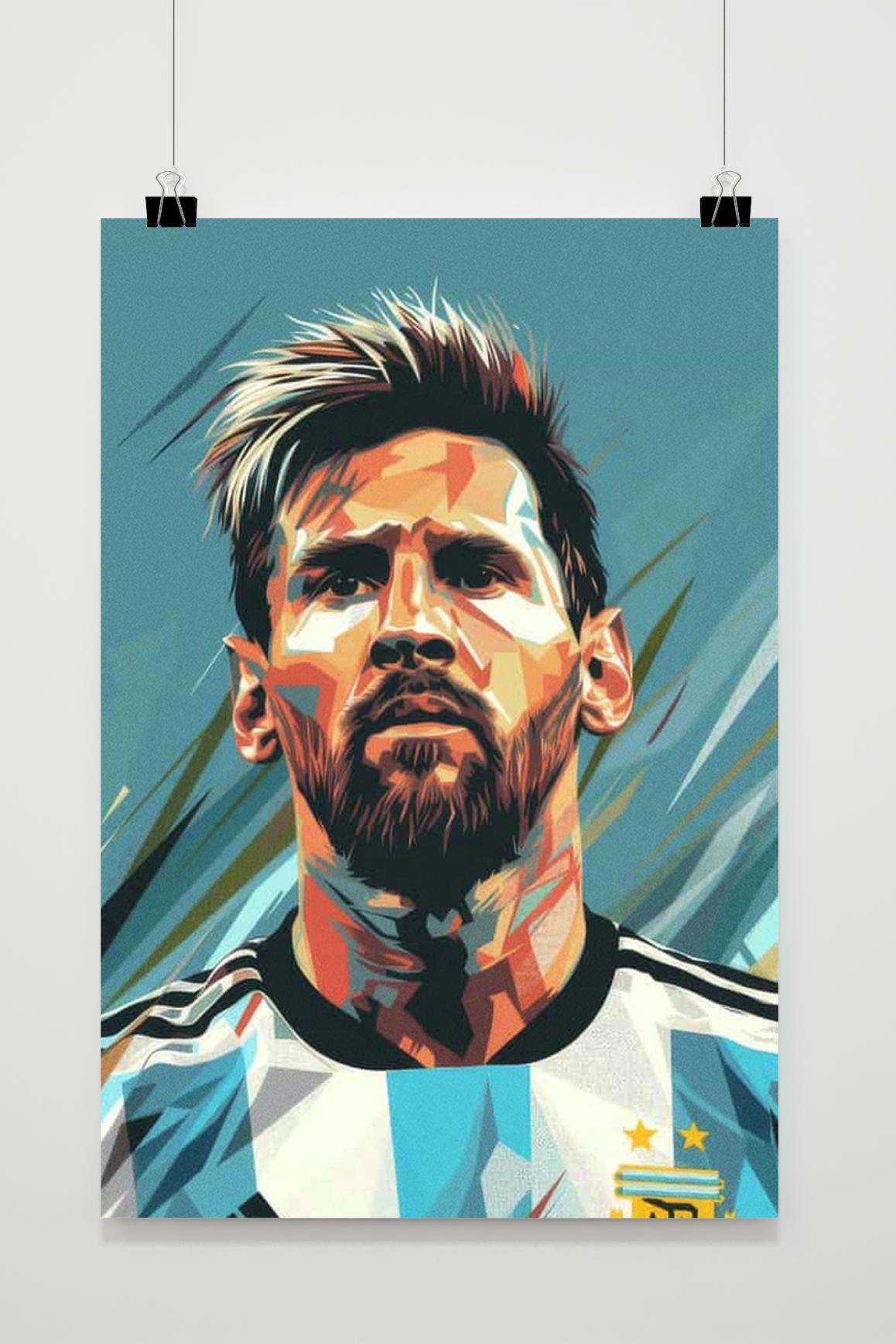Affiche Lionel Messi Argentinië de 25 Artstreet