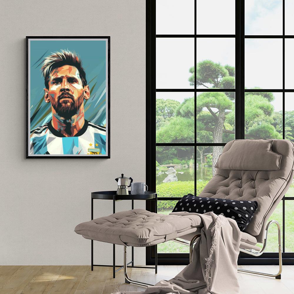 Lionel Messi Argentinië dans un intérieur