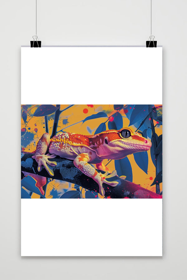 Gecko Pop Art poster