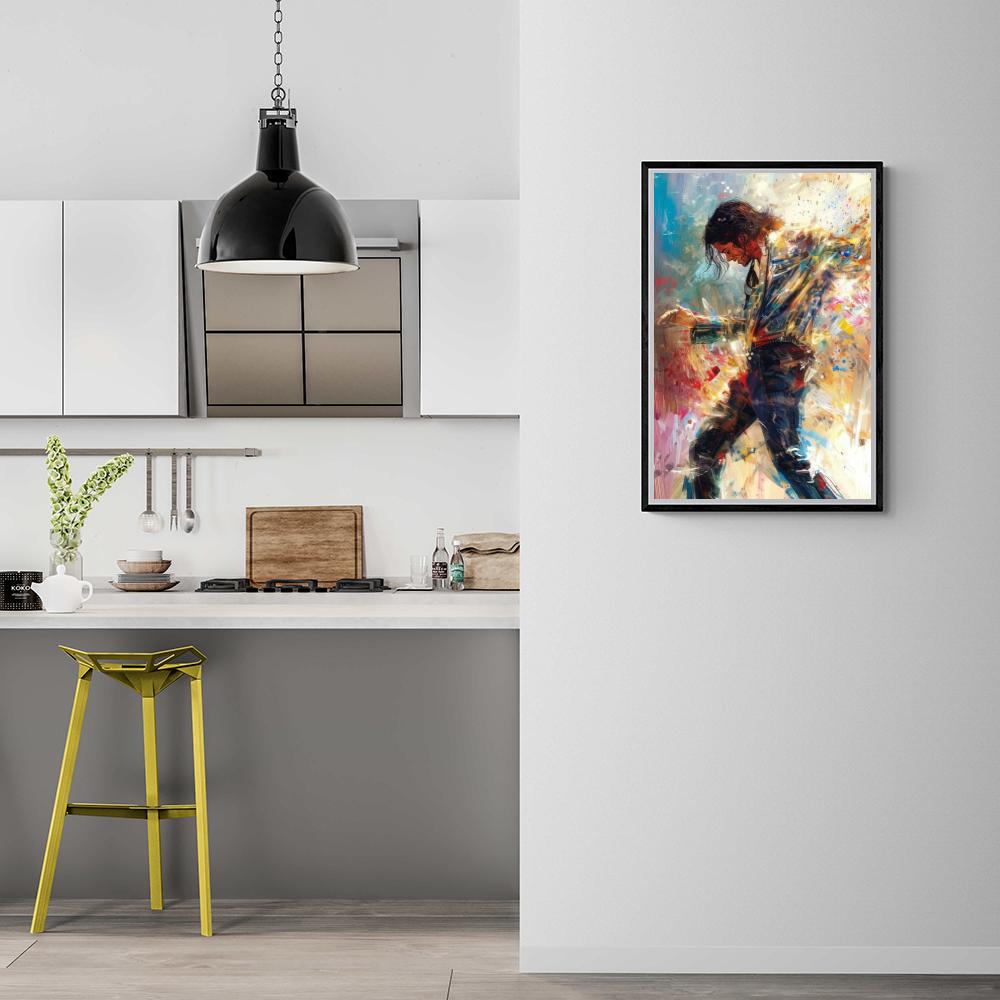 Michael Jackson dans un intérieur