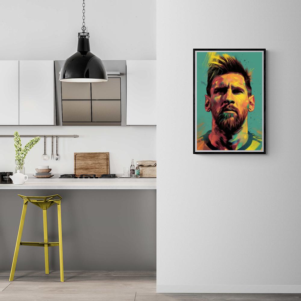 Lionel Messi Geel dans un intérieur
