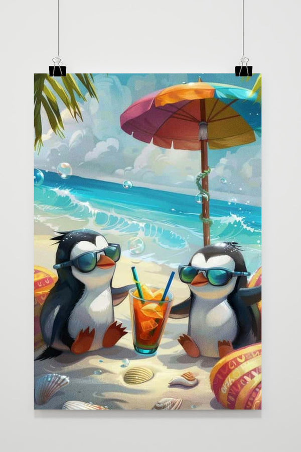 Penguins Beach poster