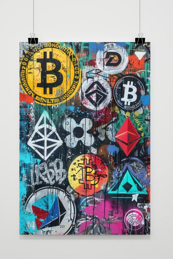 Affiche Crypto Graffiti