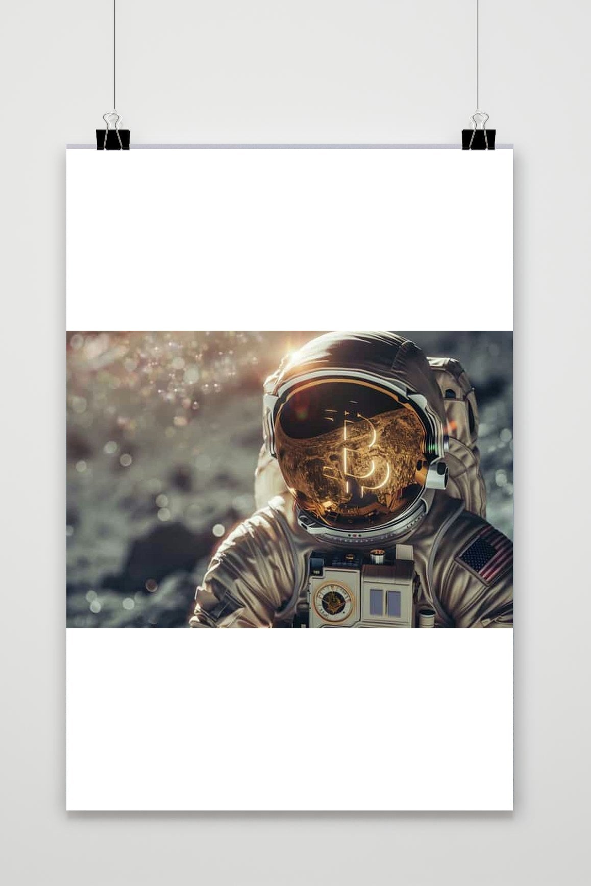 Affiche Bitcoin Astronaut de 25 Artstreet