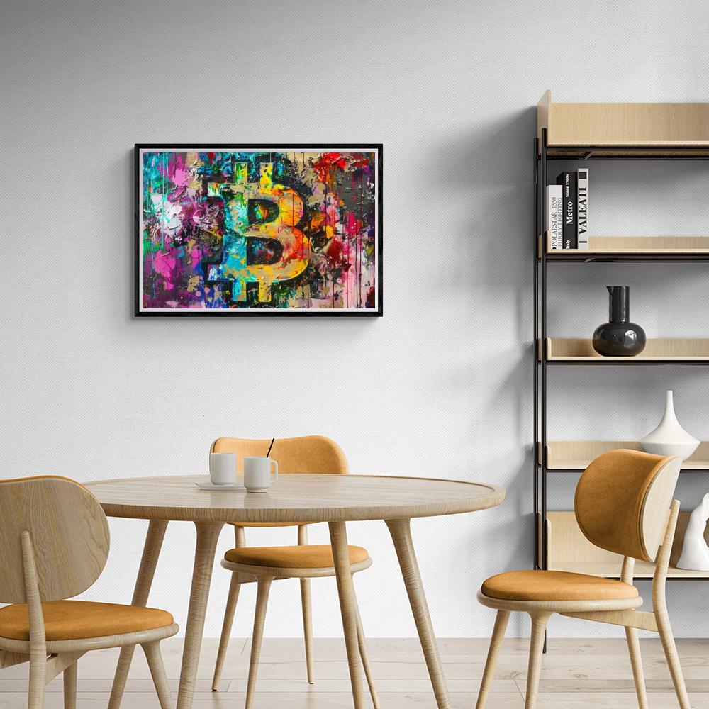 Bitcoin-Aquarell