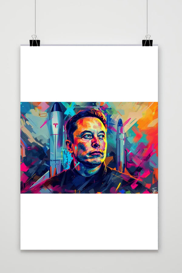 Elon Musk Tesla SpaceX poster