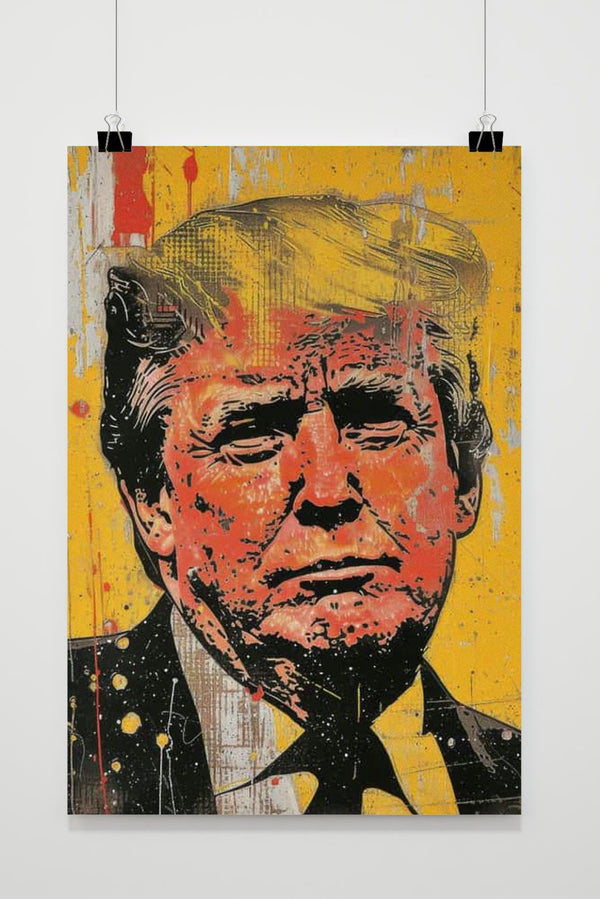 Donald Trump Yellow poster