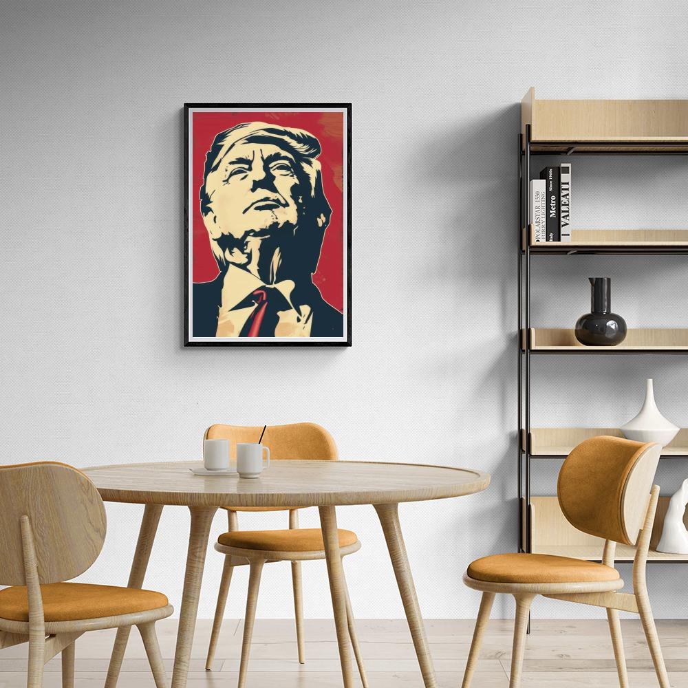 Donald Trump Pop Art Rood