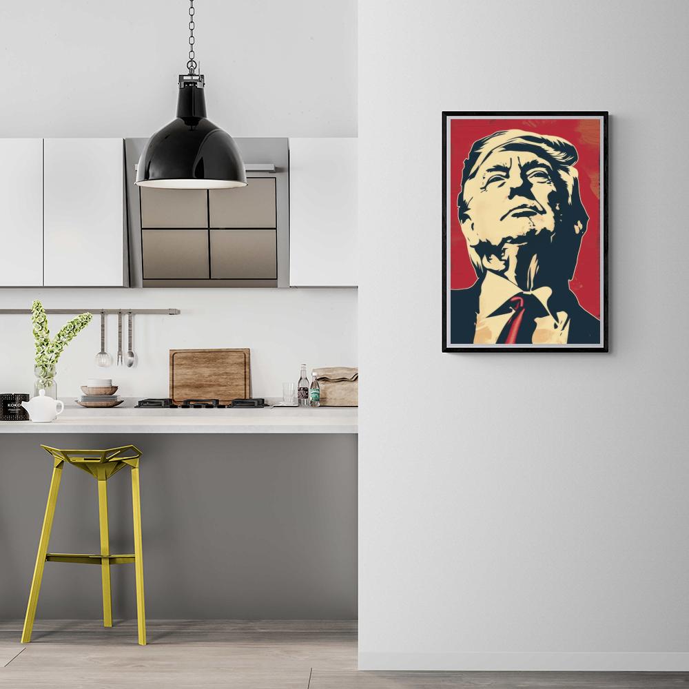 Donald Trump Pop Art Rood